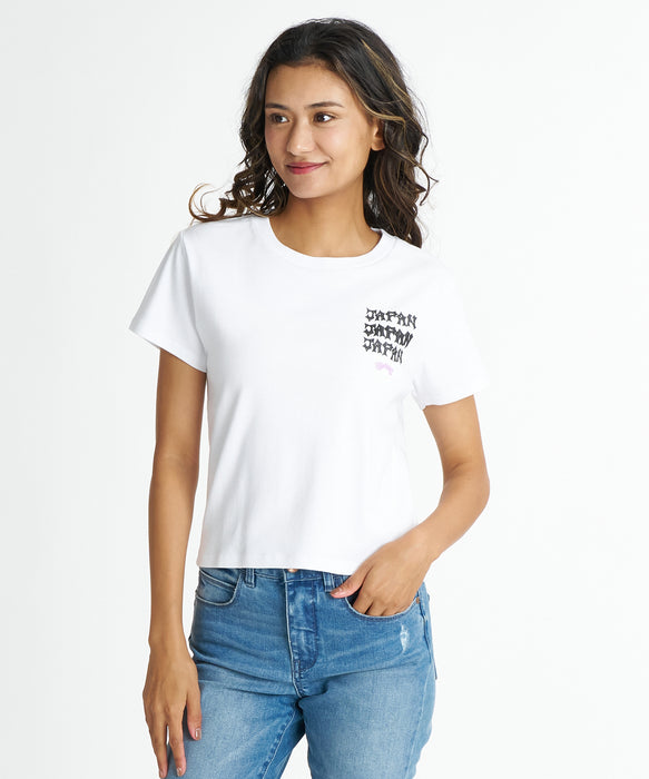 BILLABONG ウィメンズ DESTINATION JAPAN TEE Tシャツ 【2026年夏モデル】 WHT / M