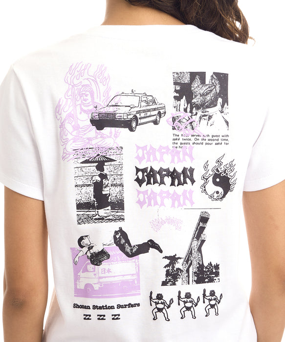 BILLABONG ウィメンズ DESTINATION JAPAN TEE Tシャツ 【2026年夏モデル】 WHT / M
