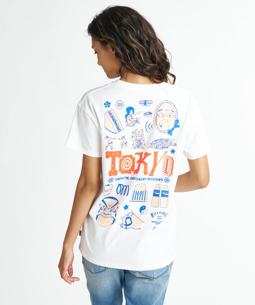 BILLABONG ウィメンズ DESTINATION TOKYO TEE Tシャツ 【2026年夏モデル】 OFF / M