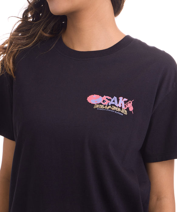 BILLABONG ウィメンズ DESTINATION OSAKA TEE Tシャツ 【2026年夏モデル】 BLK / M