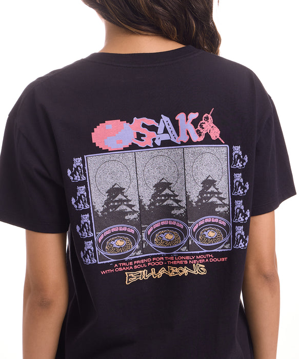 BILLABONG ウィメンズ DESTINATION OSAKA TEE Tシャツ 【2026年夏モデル】 BLK / M