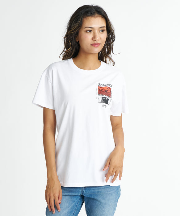 BILLABONG ウィメンズ DESTINATION KYOTO TEE Tシャツ 【2026年夏モデル】 WHT / M