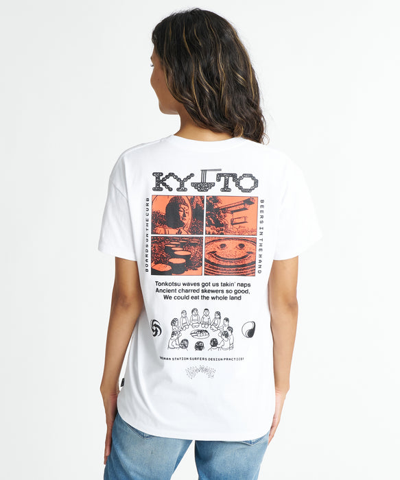 BILLABONG ウィメンズ DESTINATION KYOTO TEE Tシャツ 【2026年夏モデル】 WHT / M