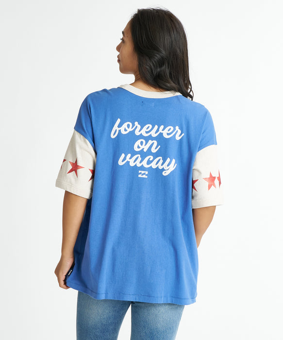 BILLABONG ウィメンズ TROPICS CO SS RINGER Tシャツ 【2026年夏モデル】 DBU1 / M
