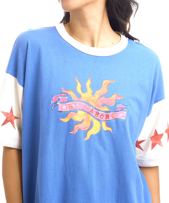 BILLABONG ウィメンズ TROPICS CO SS RINGER Tシャツ 【2026年夏モデル】 DBU1 / M