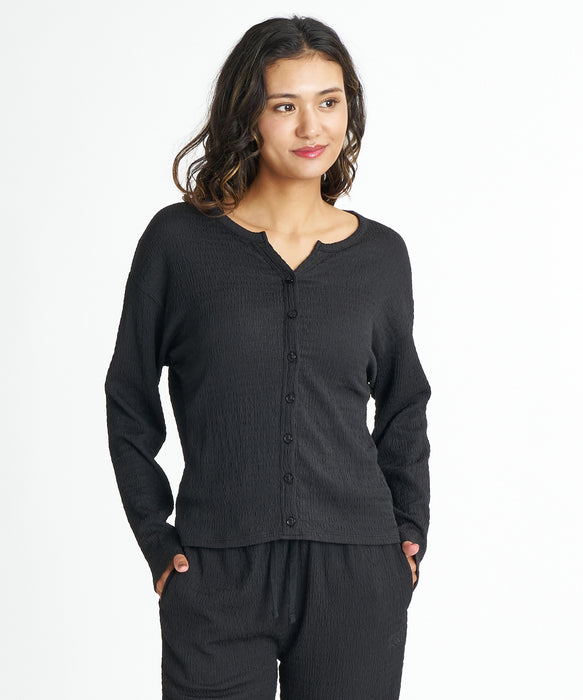 BILLABONG ウィメンズ POLY SHIRRING LS CARDIGAN セーター 【2026年夏モデル】 BPB / M