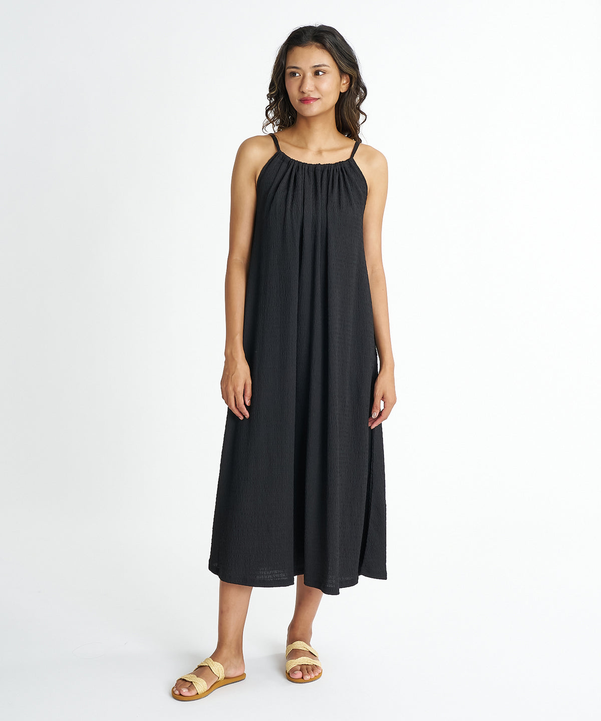BILLABONG ウィメンズ 【CHILLWEAR】POLY SHIRRING ONEPIECE DRESS