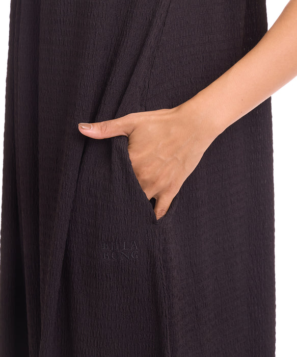 BILLABONG ウィメンズ 【CHILLWEAR】POLY SHIRRING ONEPIECE DRESS