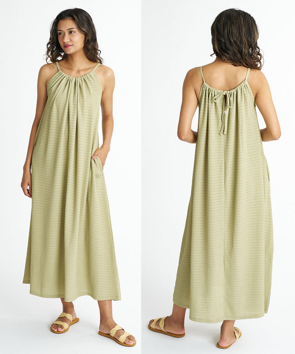 BILLABONG ウィメンズ 【CHILLWEAR】POLY SHIRRING ONEPIECE DRESS