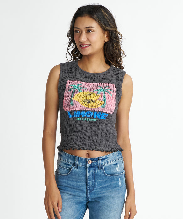 babylclub タンクトップ BILLABONG ガールズ FOUND IT PARADISE LOOSE TANK TOP タンクトップ トップス