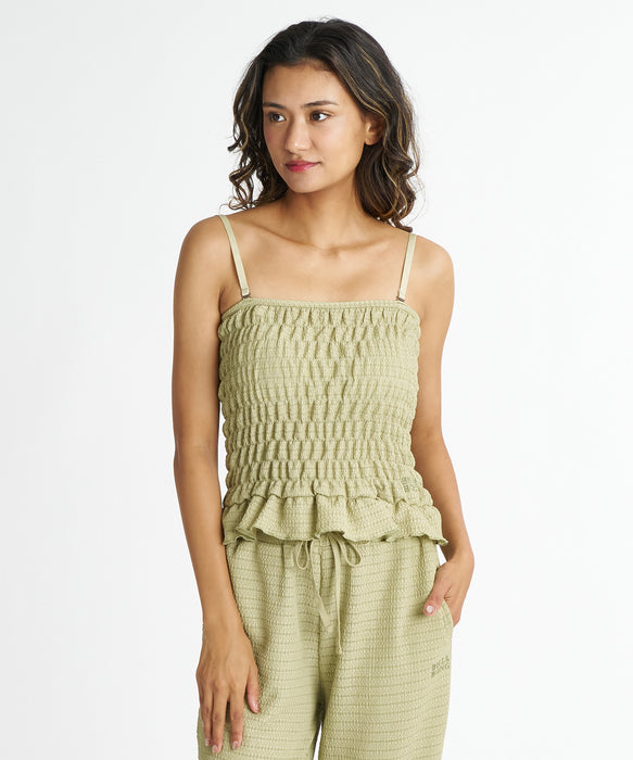 BILLABONG ウィメンズ POLY SHIRRING TUBE TOP タンクトップ 【2026年夏モデル】 CED / M
