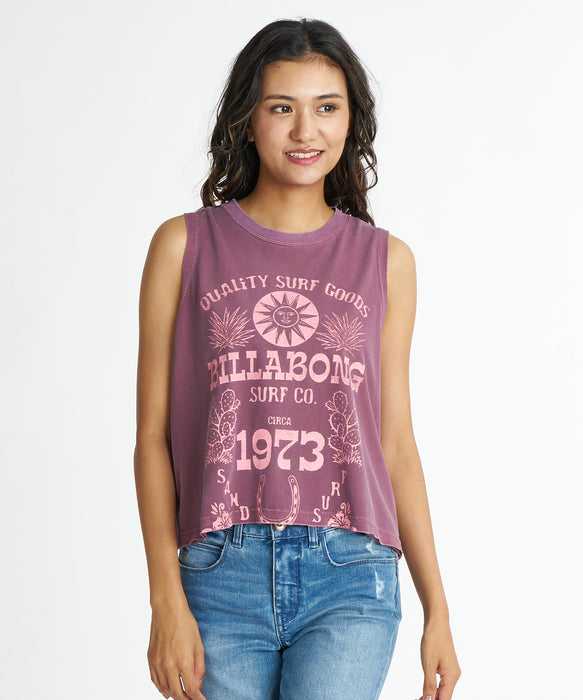 BILLABONG ウィメンズ SUN ECHOES WL CROPPED COOL DRY TANK タンクトップ 【2026年夏モデル】 SAN / M