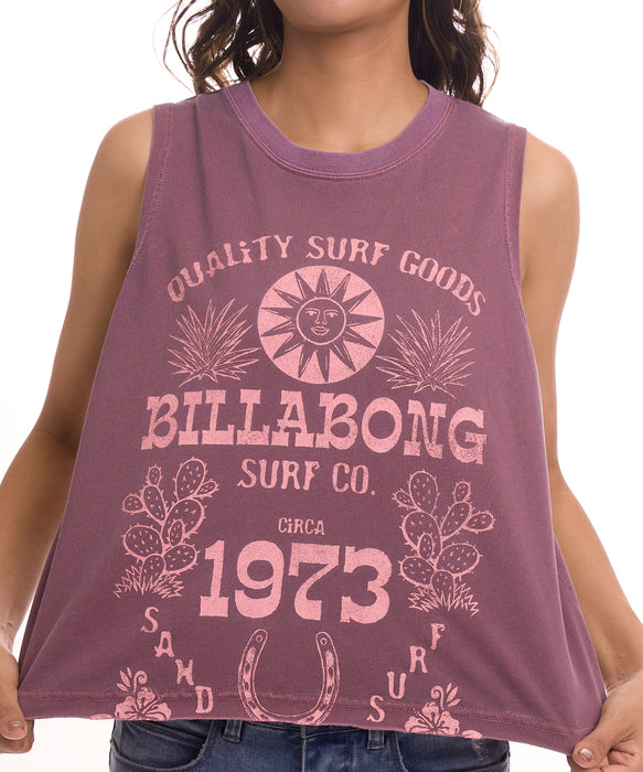 BILLABONG ウィメンズ SUN ECHOES WL CROPPED COOL DRY TANK タンクトップ 【2026年夏モデル】 SAN / M