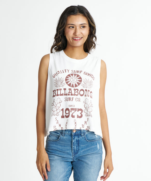 BILLABONG ウィメンズ SUN ECHOES WL CROPPED COOL DRY TANK タンクトップ 【2026年夏モデル】 SCS / M