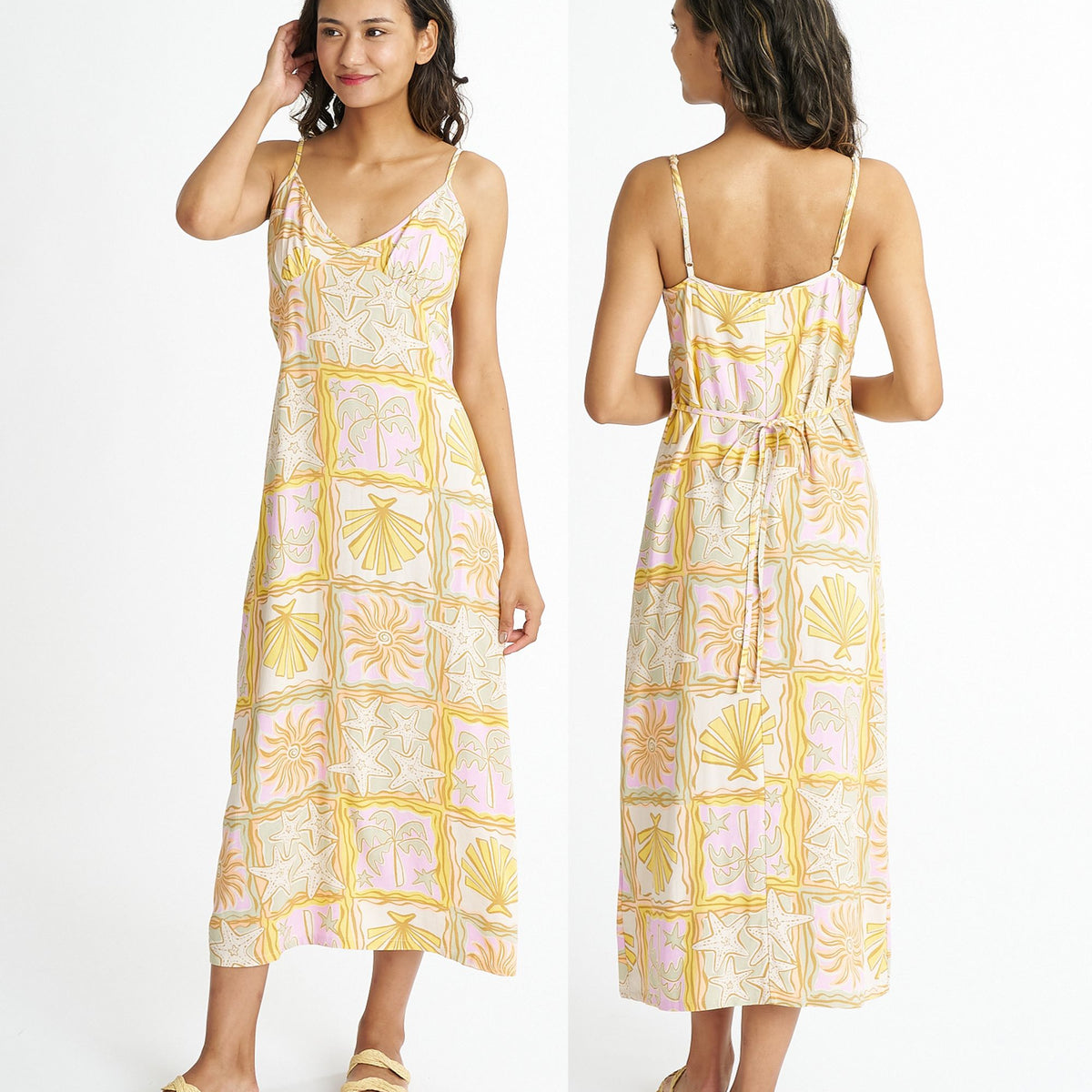 OUTLET】BILLABONG ウィメンズ SUMMER BABE MIDI DRS ワンピース