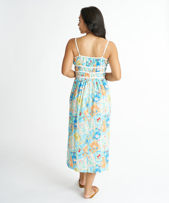 BILLABONG ウィメンズ PALM GROVE MIDI DRS ワンピース 【2026年夏モデル】 DRM / S