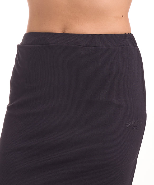 BILLABONG ウィメンズ DRY RIB LONG SKIRT スカート 【2026年夏モデル】 BLK / M