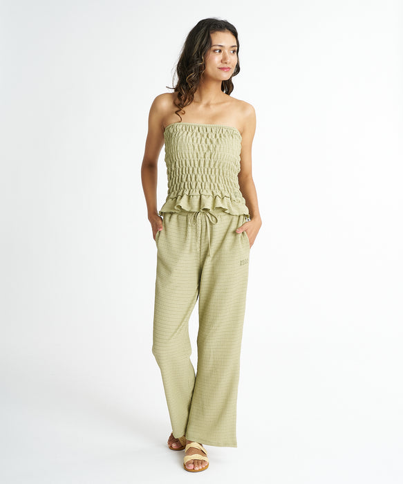 BILLABONG ウィメンズ POLY SHIRRING LONG PANTS ロングパンツ 【2026年夏モデル】 CED / M