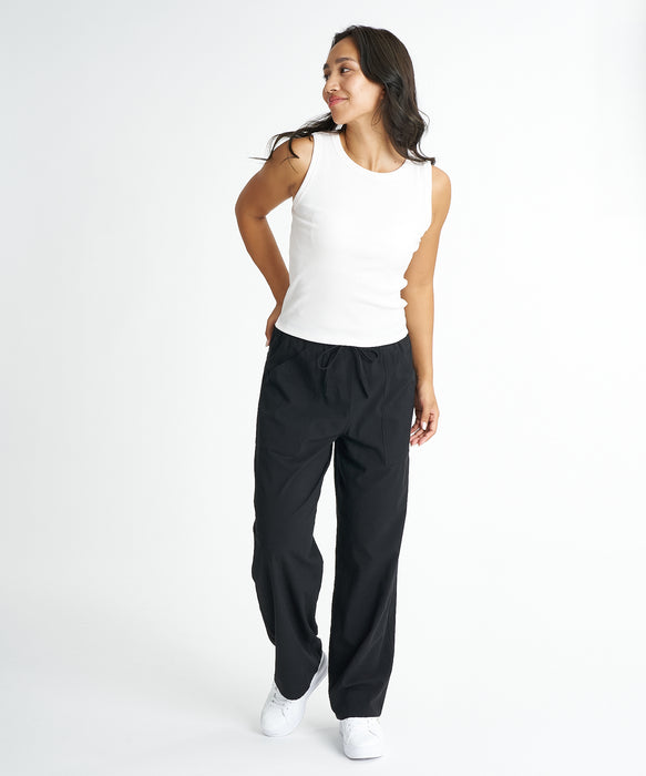 BILLABONG ウィメンズ EASY LONG PANTS ロングパンツ 【2026年夏モデル】 BLK / L