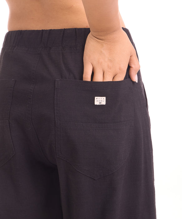 BILLABONG ウィメンズ EASY LONG PANTS ロングパンツ 【2026年夏モデル】 BLK / L