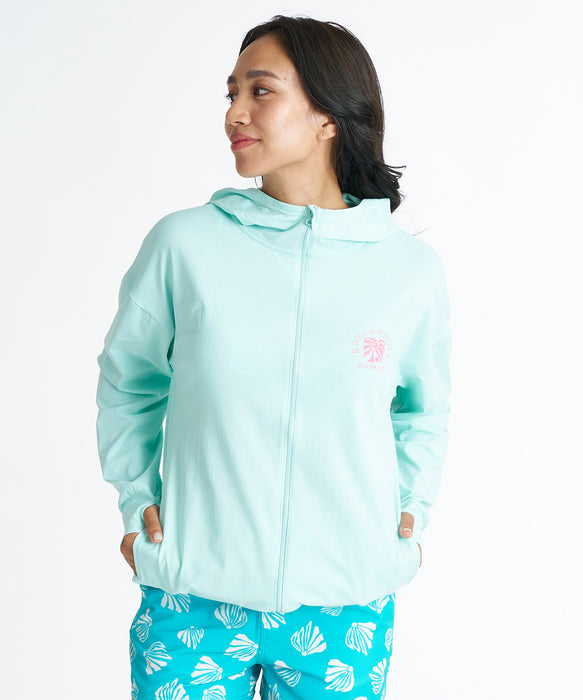BILLABONG ウィメンズ MORFY GRAPHIC ZIP UP HOODED RASH ジップラッシュガード 【2026年夏モデル】 AGA / L