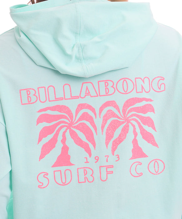 BILLABONG ウィメンズ MORFY GRAPHIC ZIP UP HOODED RASH ジップラッシュガード 【2026年夏モデル】 AGA / L