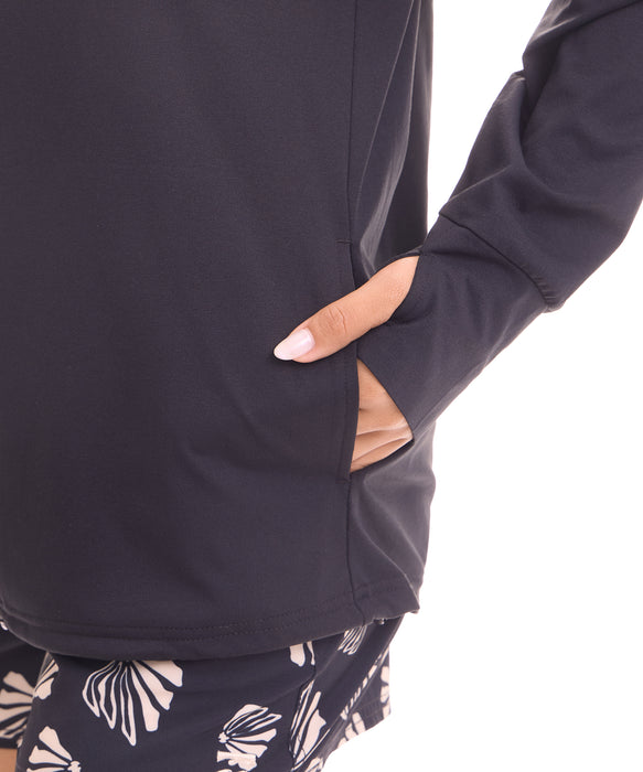 BILLABONG ウィメンズ MORFY GRAPHIC ZIP UP HOODED RASH ジップラッシュガード 【2026年夏モデル】 BLK / L