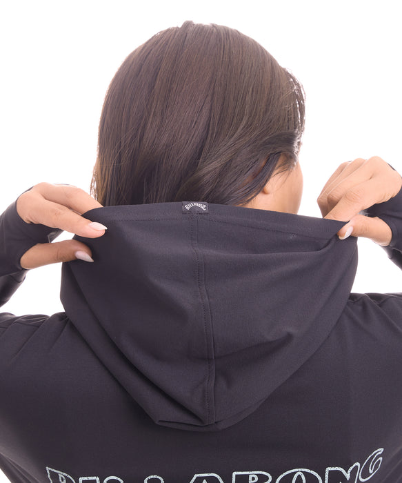 BILLABONG ウィメンズ MORFY GRAPHIC ZIP UP HOODED RASH ジップラッシュガード 【2026年夏モデル】 BLK / L