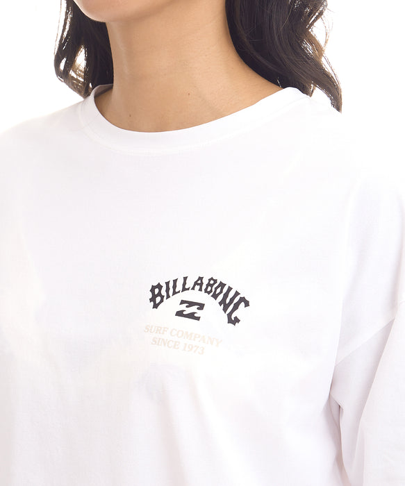 BILLABONG ウィメンズ MORFY SQUARE LOGO LS TEE RASH 長袖ラッシュガード 【2026年夏モデル】 WHT2 / L