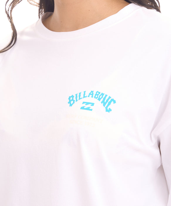 BILLABONG ウィメンズ MORFY SQUARE LOGO LS TEE RASH 長袖ラッシュガード 【2026年夏モデル】 WHT2 / L