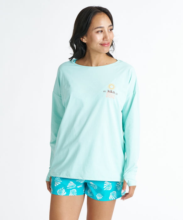 BILLABONG ウィメンズ MORFY GRAPHIC BOAT NECK LS TEE RASH 長袖ラッシュガード 【2026年夏モデル】 AGA / L
