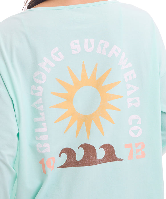 BILLABONG ウィメンズ MORFY GRAPHIC BOAT NECK LS TEE RASH 長袖ラッシュガード 【2026年夏モデル】 AGA / L