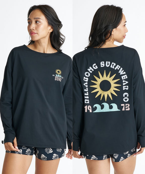 BILLABONG ウィメンズ MORFY GRAPHIC BOAT NECK LS TEE RASH 長袖ラッシュガード 【2026年夏モデル】