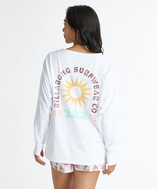 BILLABONG ウィメンズ MORFY GRAPHIC BOAT NECK LS TEE RASH 長袖ラッシュガード 【2026年夏モデル】 WHT / L