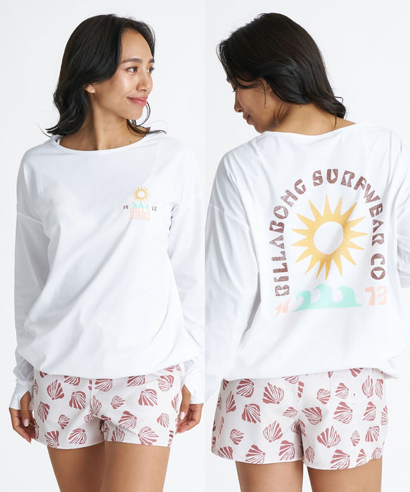 BILLABONG ウィメンズ MORFY GRAPHIC BOAT NECK LS TEE RASH 長袖ラッシュガード 【2026年夏モデル】
