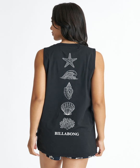 BILLABONG ウィメンズ SURF FLEX GRAPHIC TANK サーフタンクトップ 【2026年夏モデル】 BLK / L