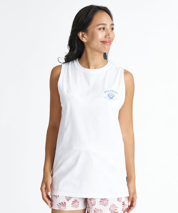 BILLABONG ウィメンズ SURF FLEX GRAPHIC TANK サーフタンクトップ 【2026年夏モデル】 WHT / L