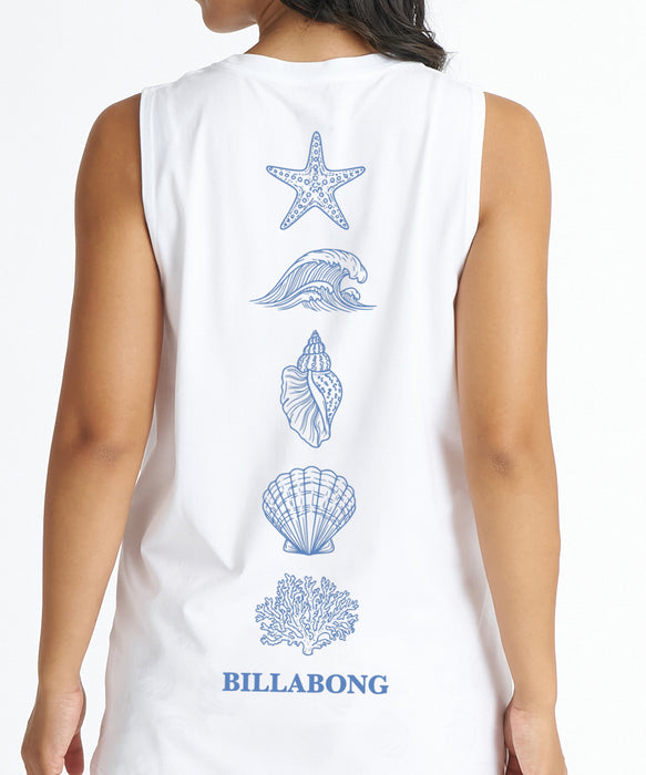 BILLABONG ウィメンズ SURF FLEX GRAPHIC TANK サーフタンクトップ 【2026年夏モデル】 WHT / L