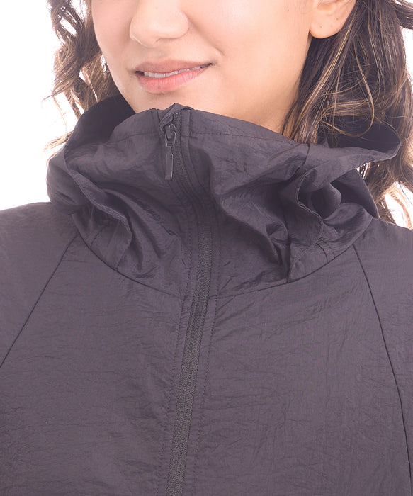BILLABONG ウィメンズ UTILITY LOGO TAPE ZIP UP PARKA ジップラッシュガード 【2026年夏モデル】 BLK / M
