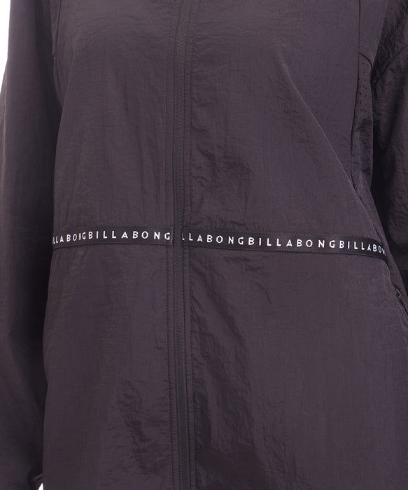 BILLABONG ウィメンズ UTILITY LOGO TAPE ZIP UP PARKA ジップラッシュガード 【2026年夏モデル】 BLK / M
