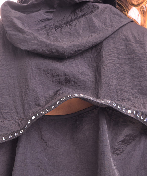 BILLABONG ウィメンズ UTILITY LOGO TAPE ZIP UP PARKA ジップラッシュガード 【2026年夏モデル】 BLK / M