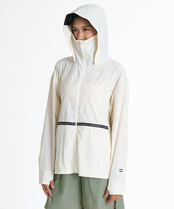 BILLABONG ウィメンズ UTILITY LOGO TAPE ZIP UP PARKA ジップラッシュガード 【2026年夏モデル】 WCP / M
