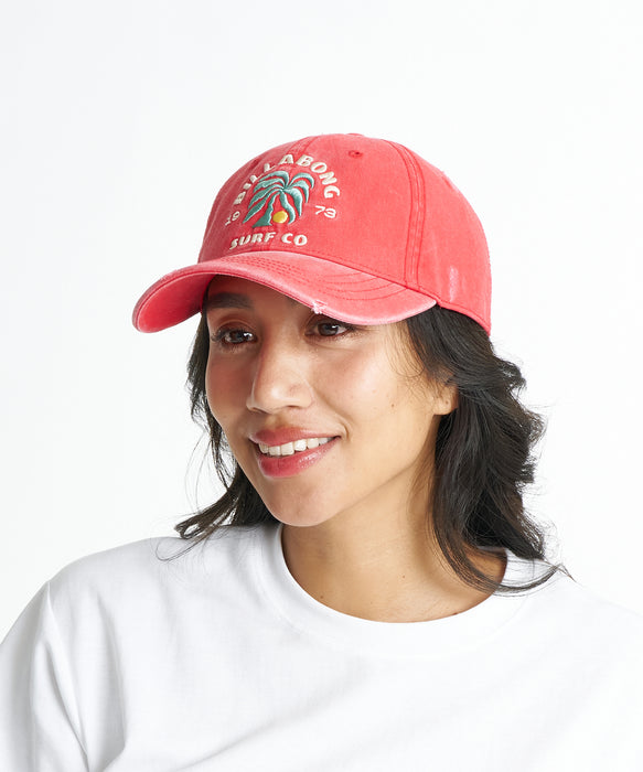 BILLABONG ウィメンズ GRINDER LOGO CAP キャップ 【2026年夏モデル】 RED / F
