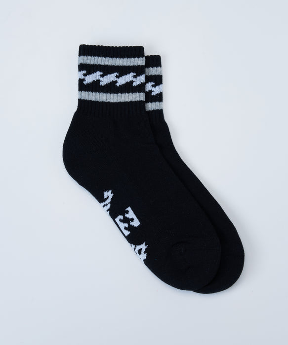 BILLABONG ウィメンズ WAVE SOCKS  ソックス 【2026年夏モデル】 BLK / F