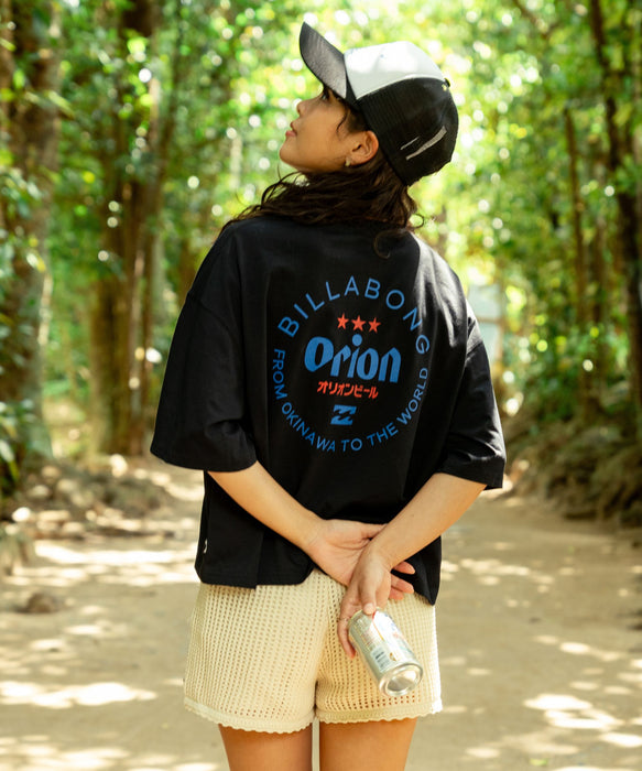 BILLABONG ウィメンズ ORION CIRCLE 【ORION BEER x BILLABONG COLLECTION】【LOOSE CROPPED】Tシャツ 【2026年夏モデル】