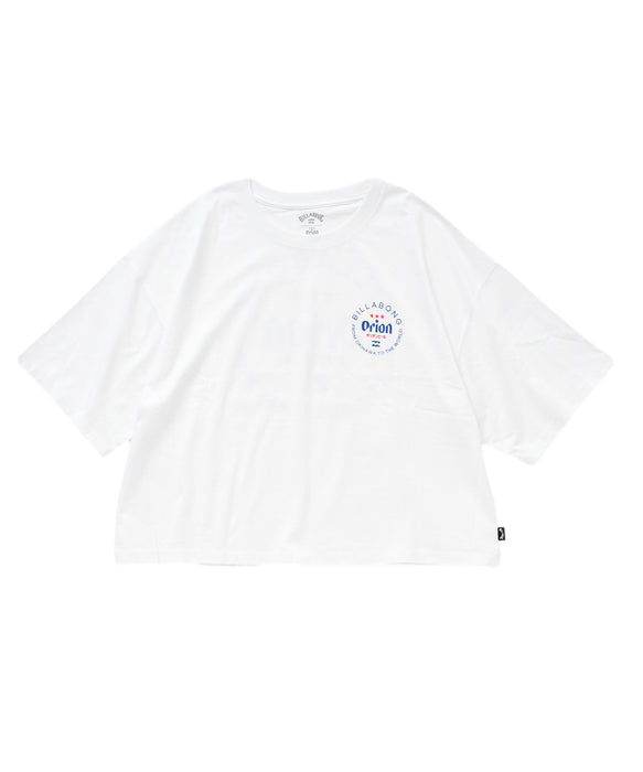 BILLABONG ウィメンズ ORION CIRCLE 【ORION BEER x BILLABONG COLLECTION】【LOOSE CROPPED】Tシャツ 【2026年夏モデル】