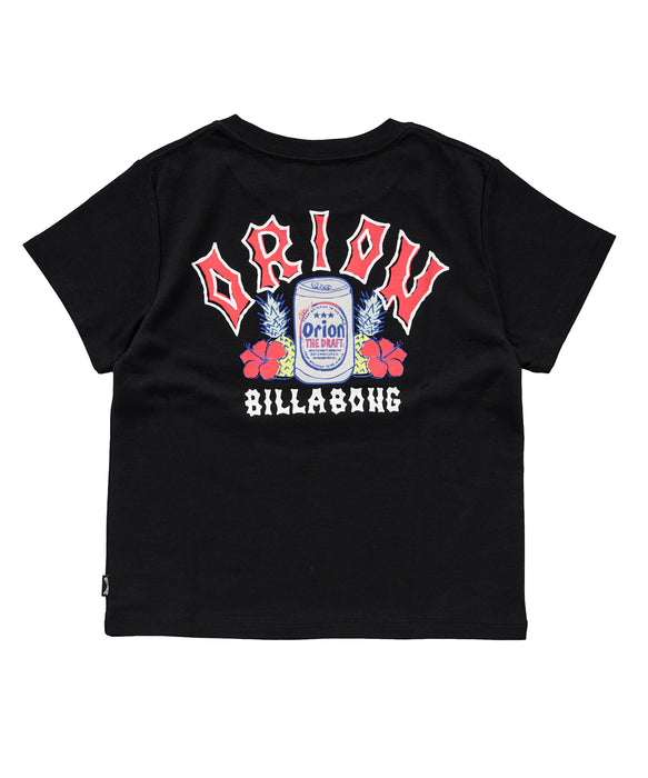 BILLABONG ウィメンズ ORION ARCH 【ORION BEER x BILLABONG COLLECTION】【BABY FIT
】Tシャツ 【2026年夏モデル】
