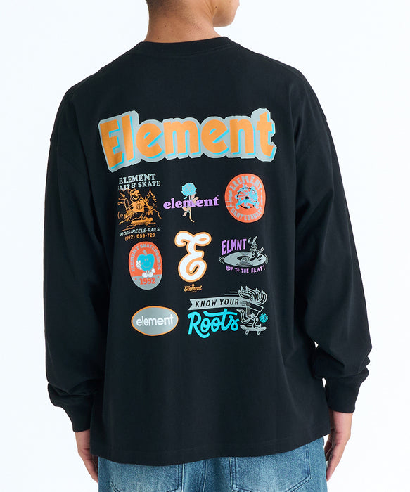 ELEMENT メンズ ACOMPANY LS ロンT 【2026年春夏モデル】 FBK / XL