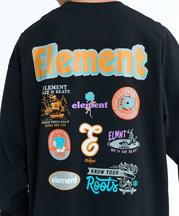 ELEMENT メンズ ACOMPANY LS ロンT 【2026年春夏モデル】 FBK / XL