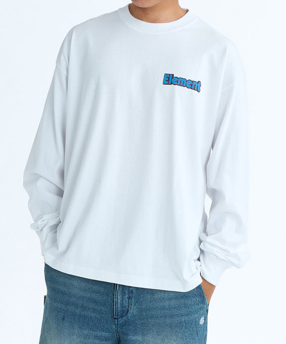 ELEMENT メンズ ACOMPANY LS ロンT 【2026年春夏モデル】 WHT / XL